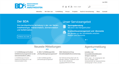 Desktop Screenshot of bda.de