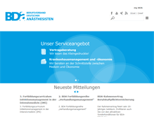 Tablet Screenshot of bda.de
